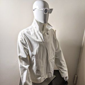 MENS  GIANNI VERSACE MEDUSA WHITE ZIP JACKET LRG